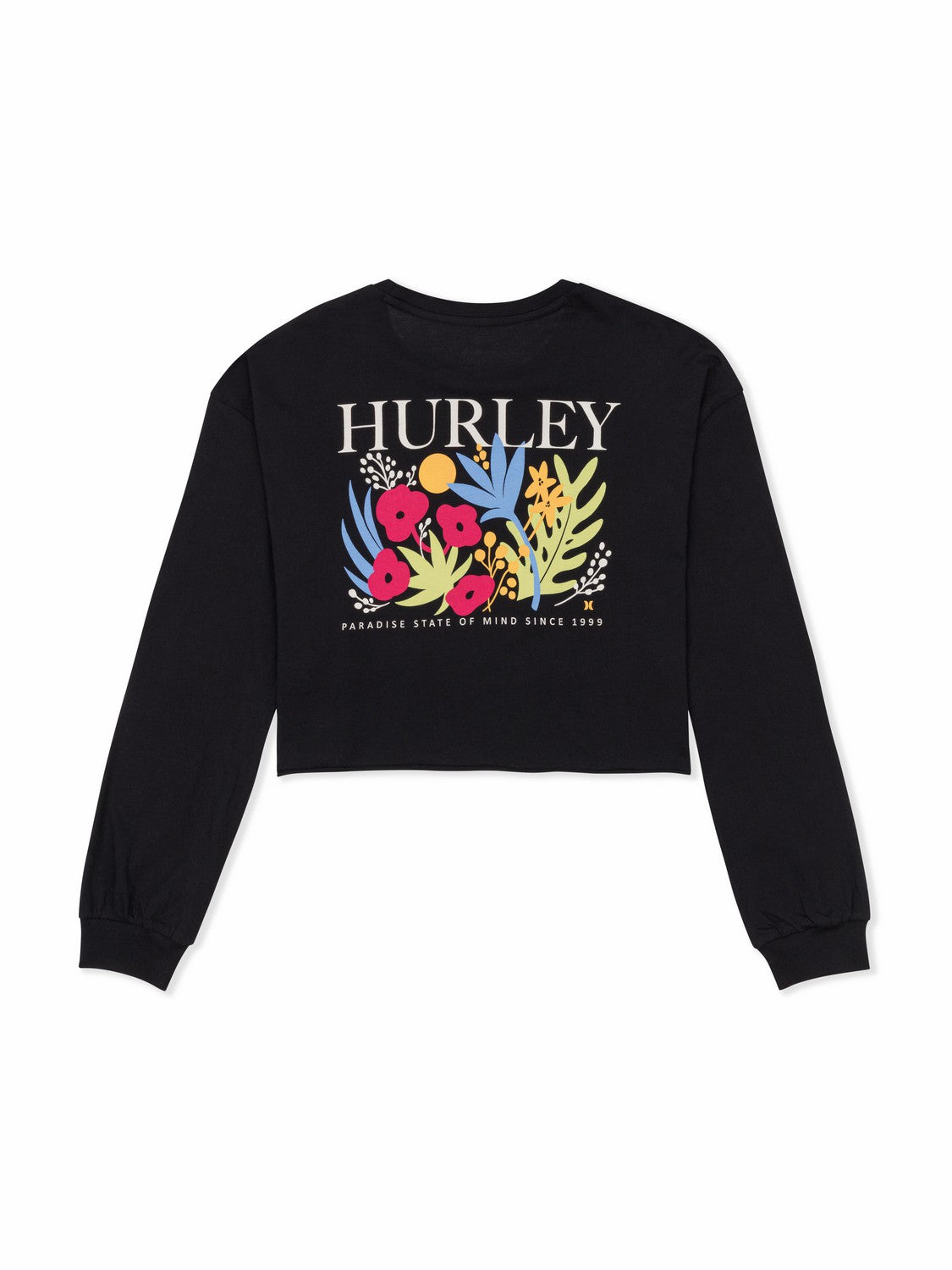Floreal Long Sleeve Crop T-Shirt
