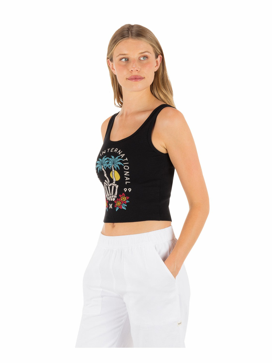Peacebone Scoop Crop Tank