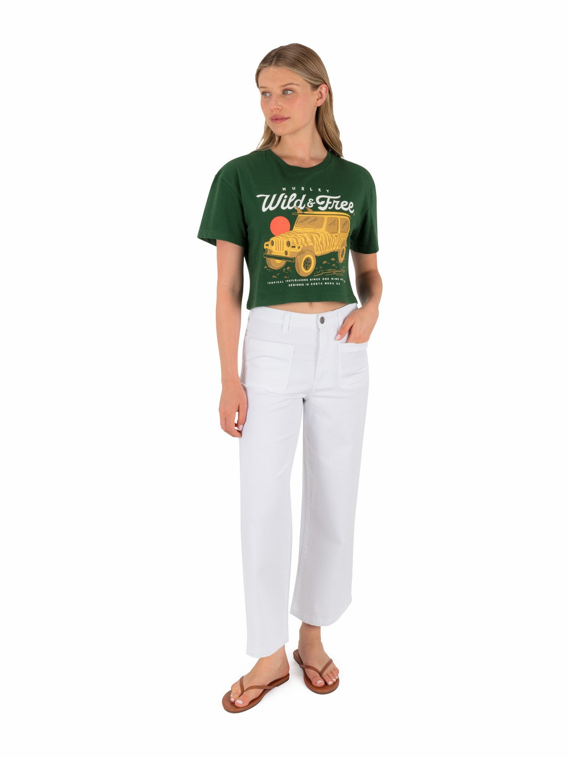 Wild And Free Boxy Crop Tee