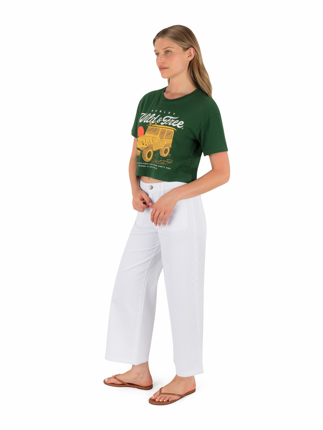 Wild And Free Boxy Crop Tee