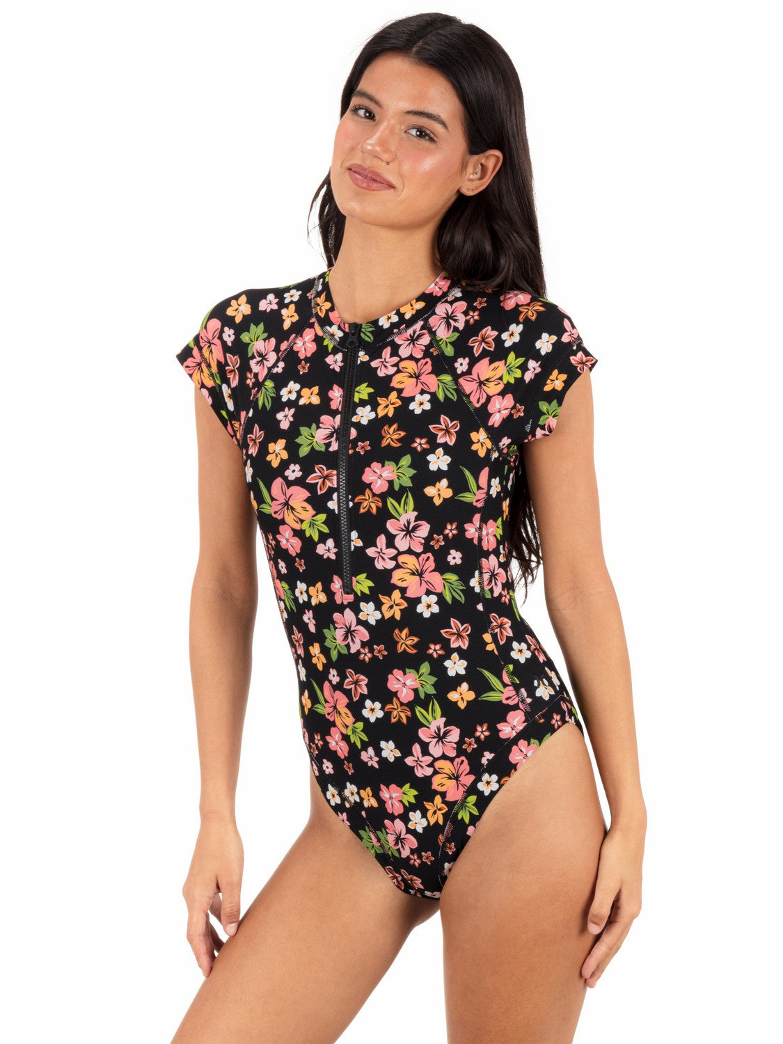 Max Hibiscus Dream Cheeky Short Sleeve Surfsuit