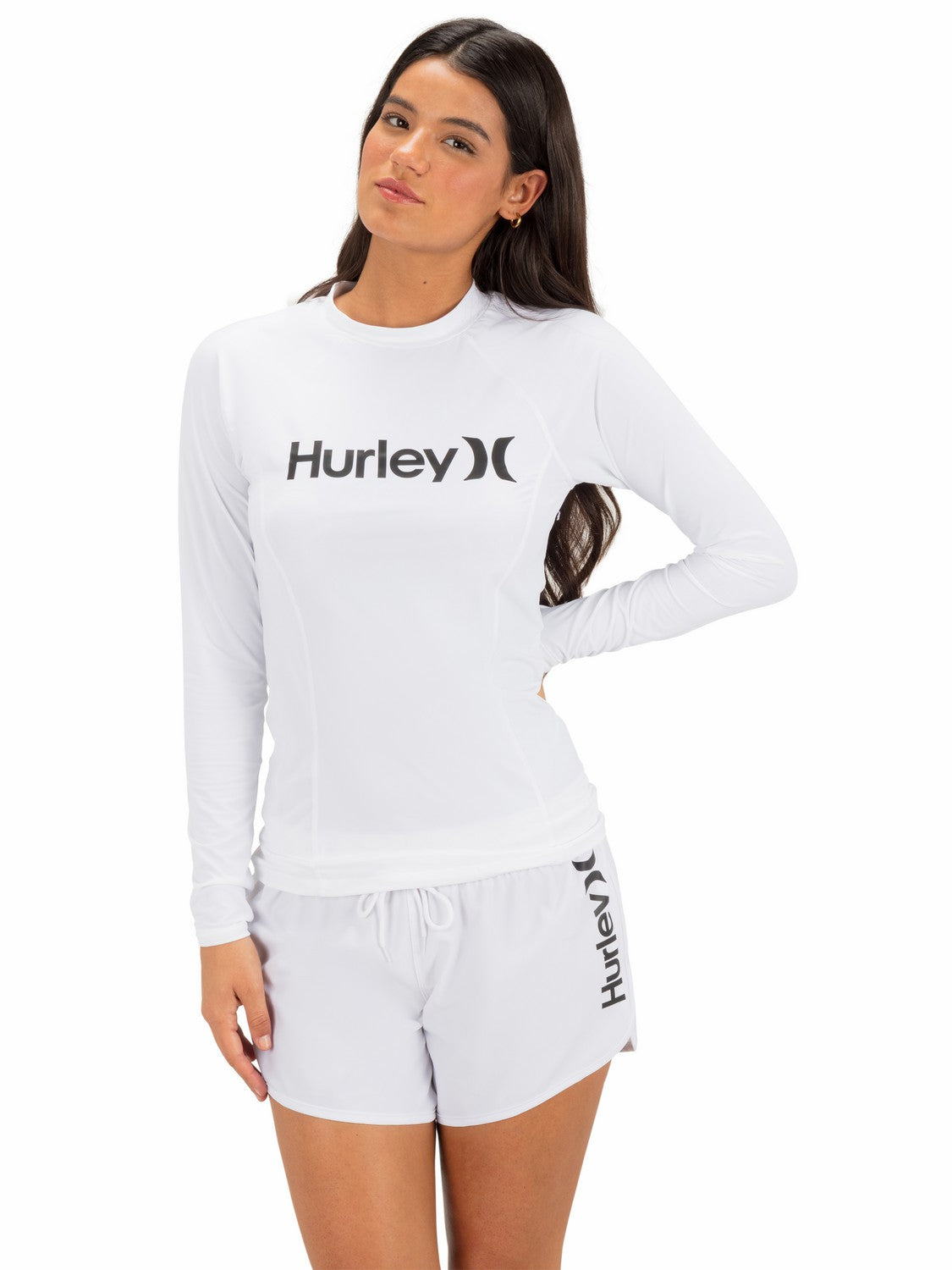 One & Only Solid Mock Neck Long Sleeve Rashguard