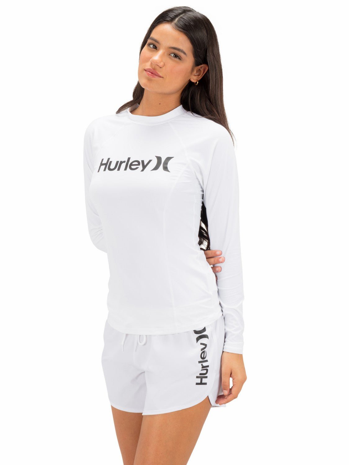 One & Only Solid Mock Neck Long Sleeve Rashguard