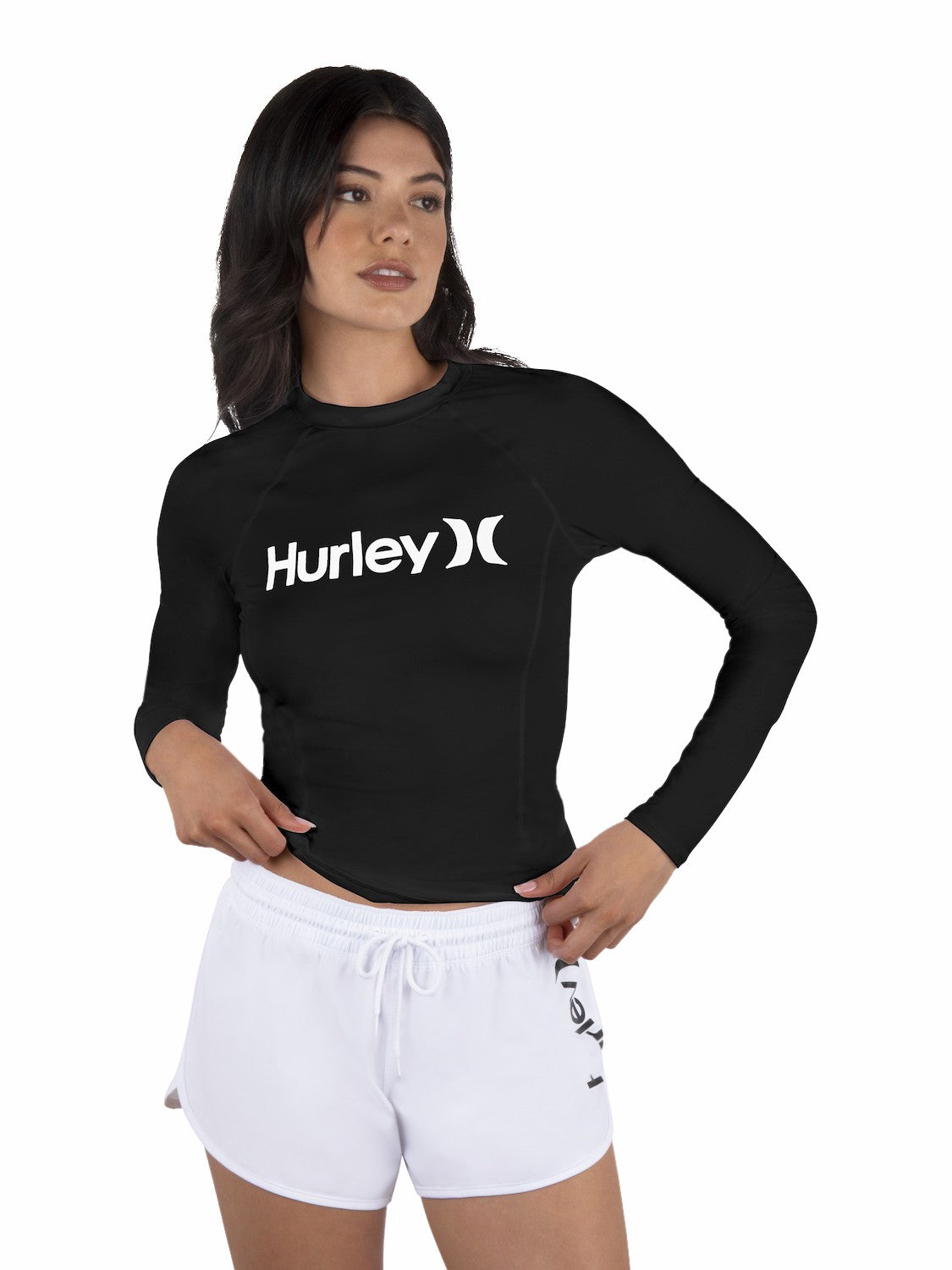 One & Only Solid Mock Neck Long Sleeve Rashguard