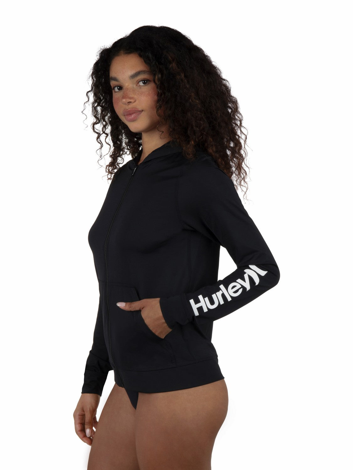 One & Only Solid Zip Hoodie Rashguard