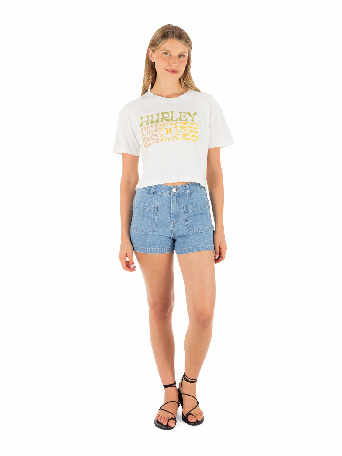 Surf Days Boxy Crop Tee