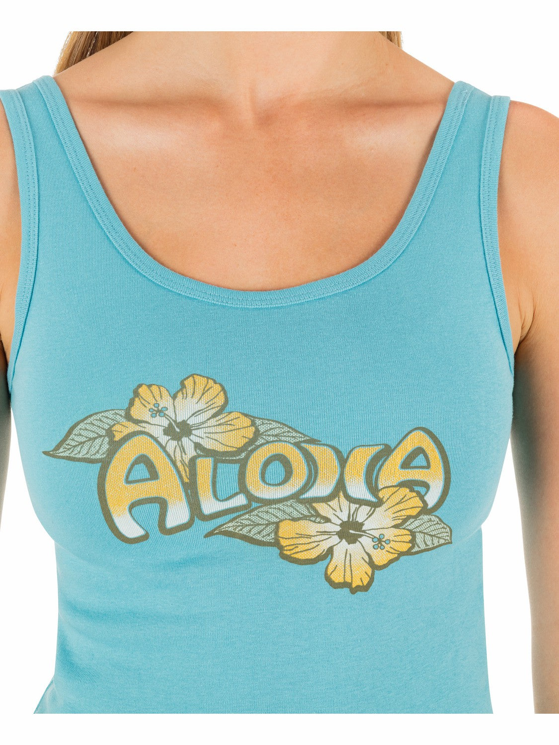 Aloha Scoop Crop Tank