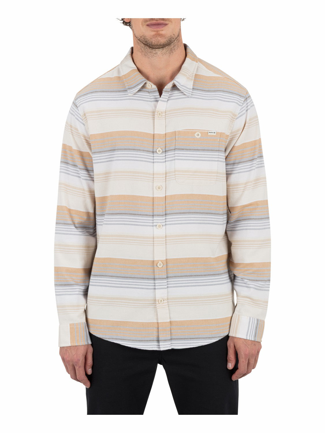 Portland Stripe Stretch Flannel Long Sleeve