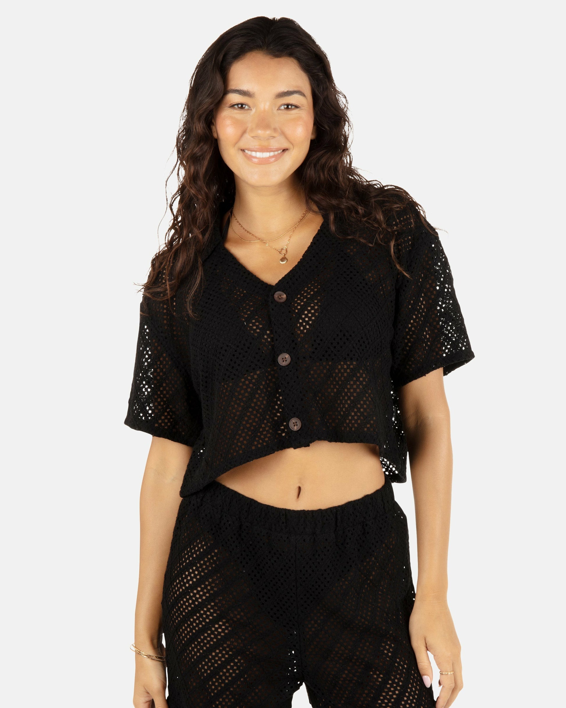 Crochet Camp Shirt