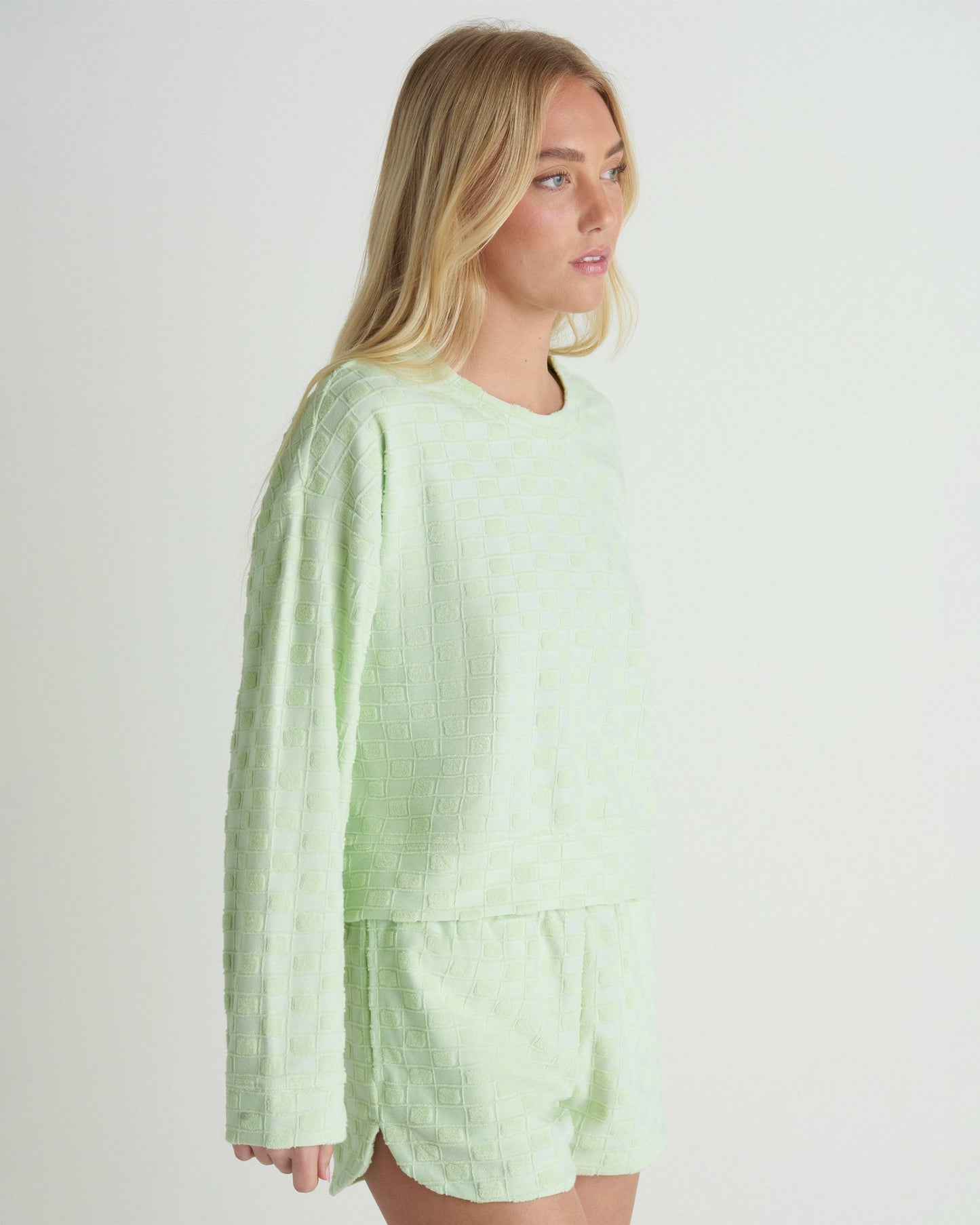 Venice Terry Boxy Crew Sweatshirt