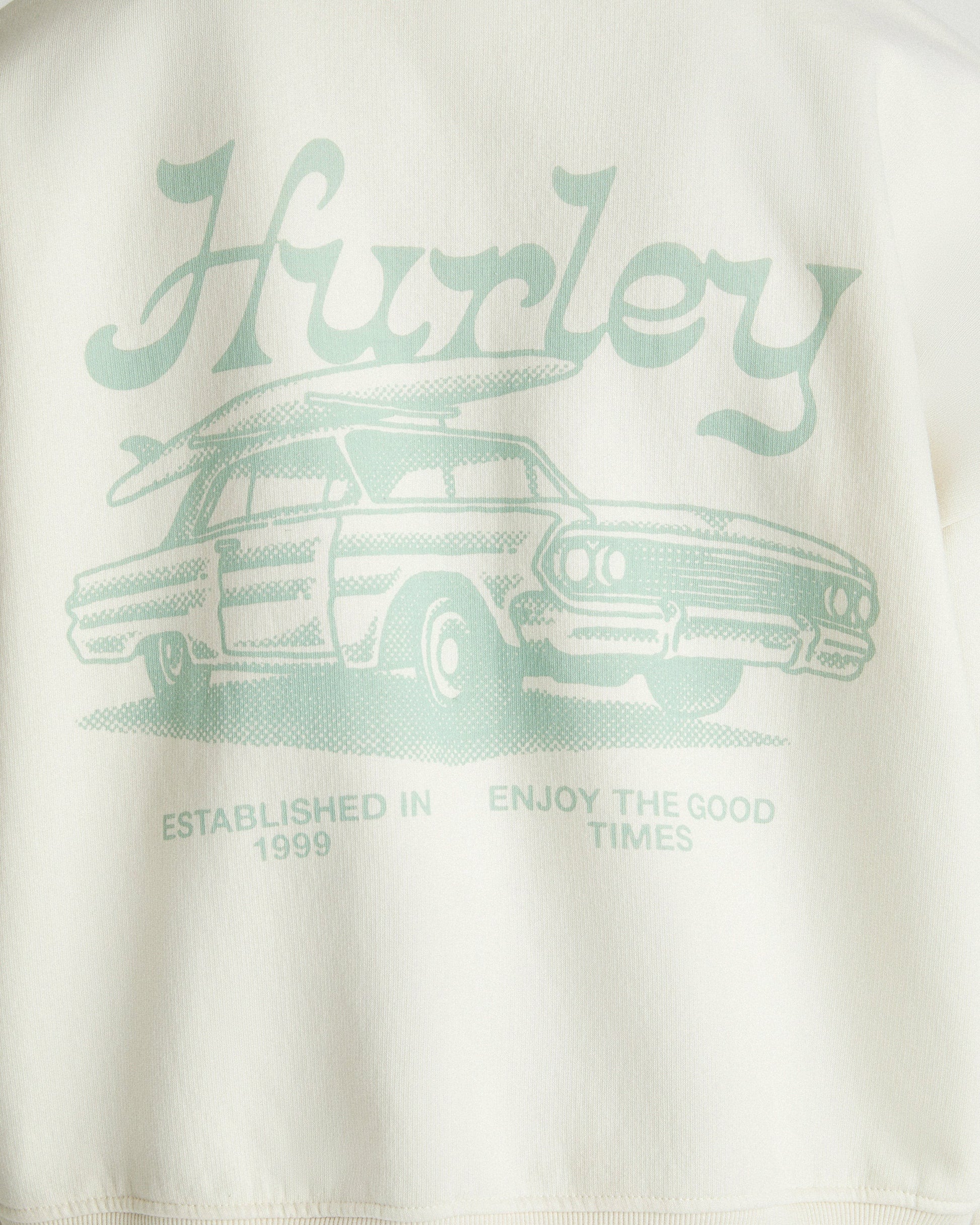 Enjoy The Good Crop Zip Hoodie