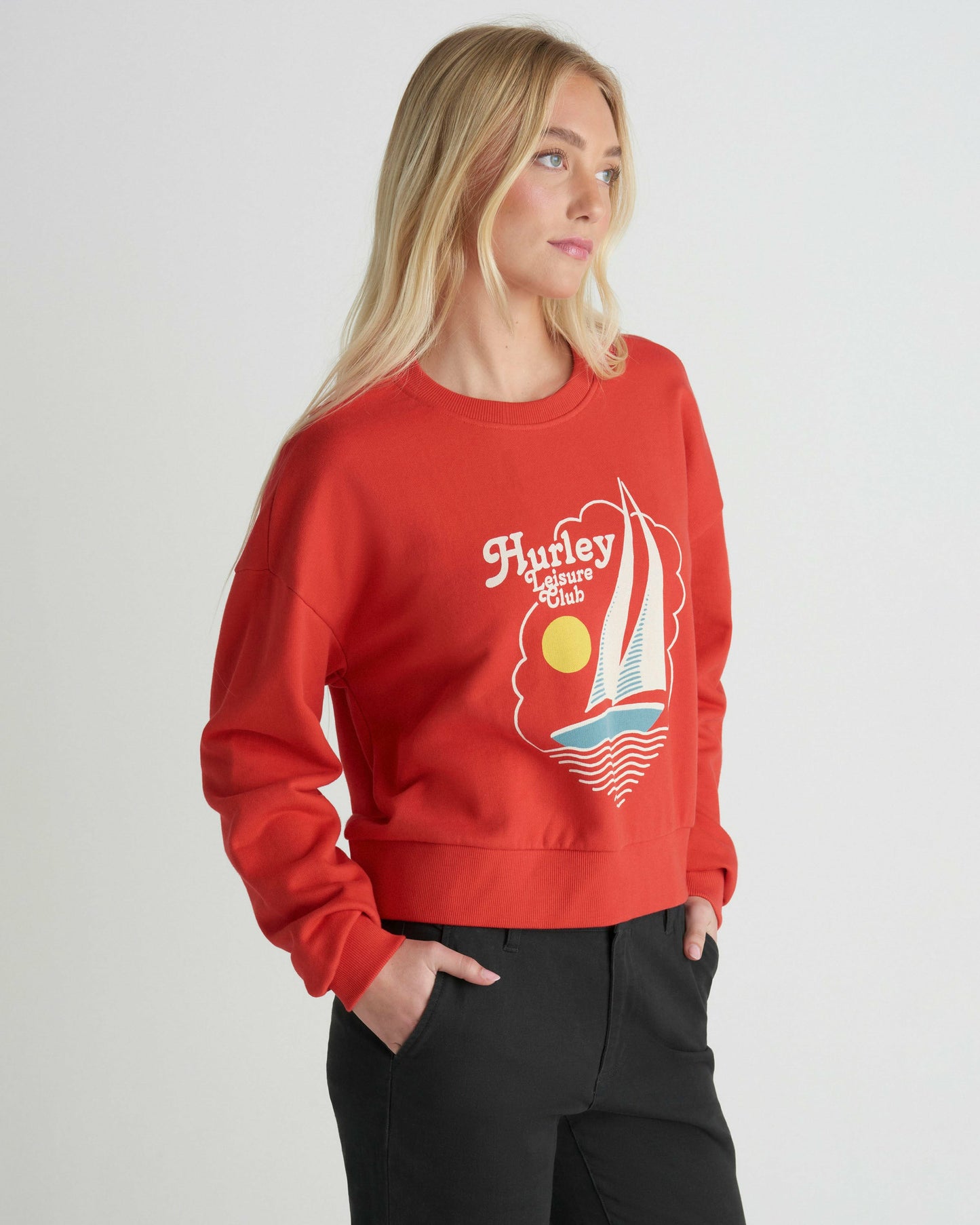 Leisure Club Boxy Crew Sweatshirt