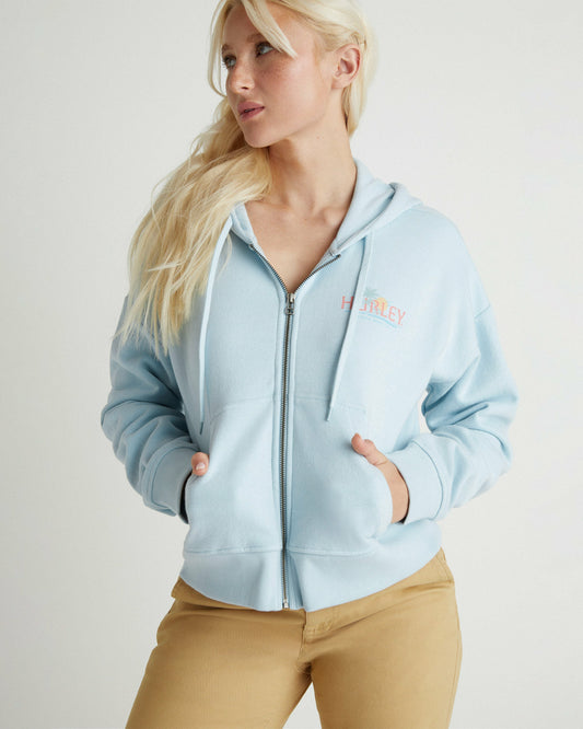 Coastline Crop Zip Hoodie