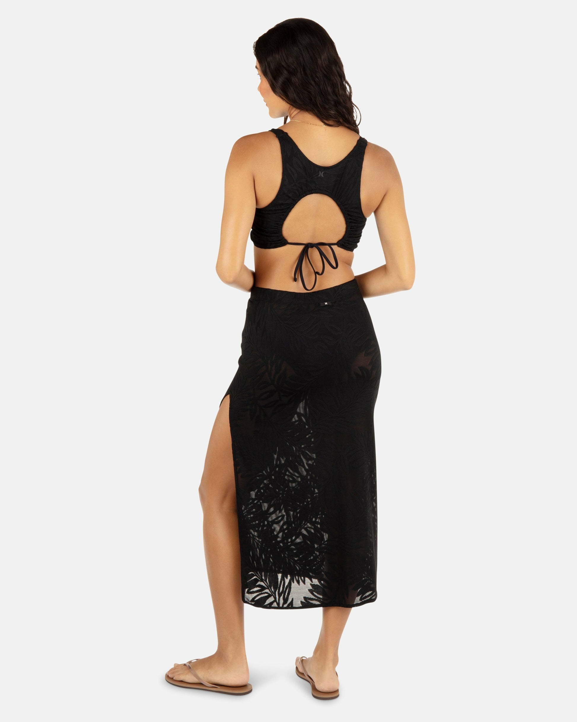 Ulu Leaf Midi Skirt