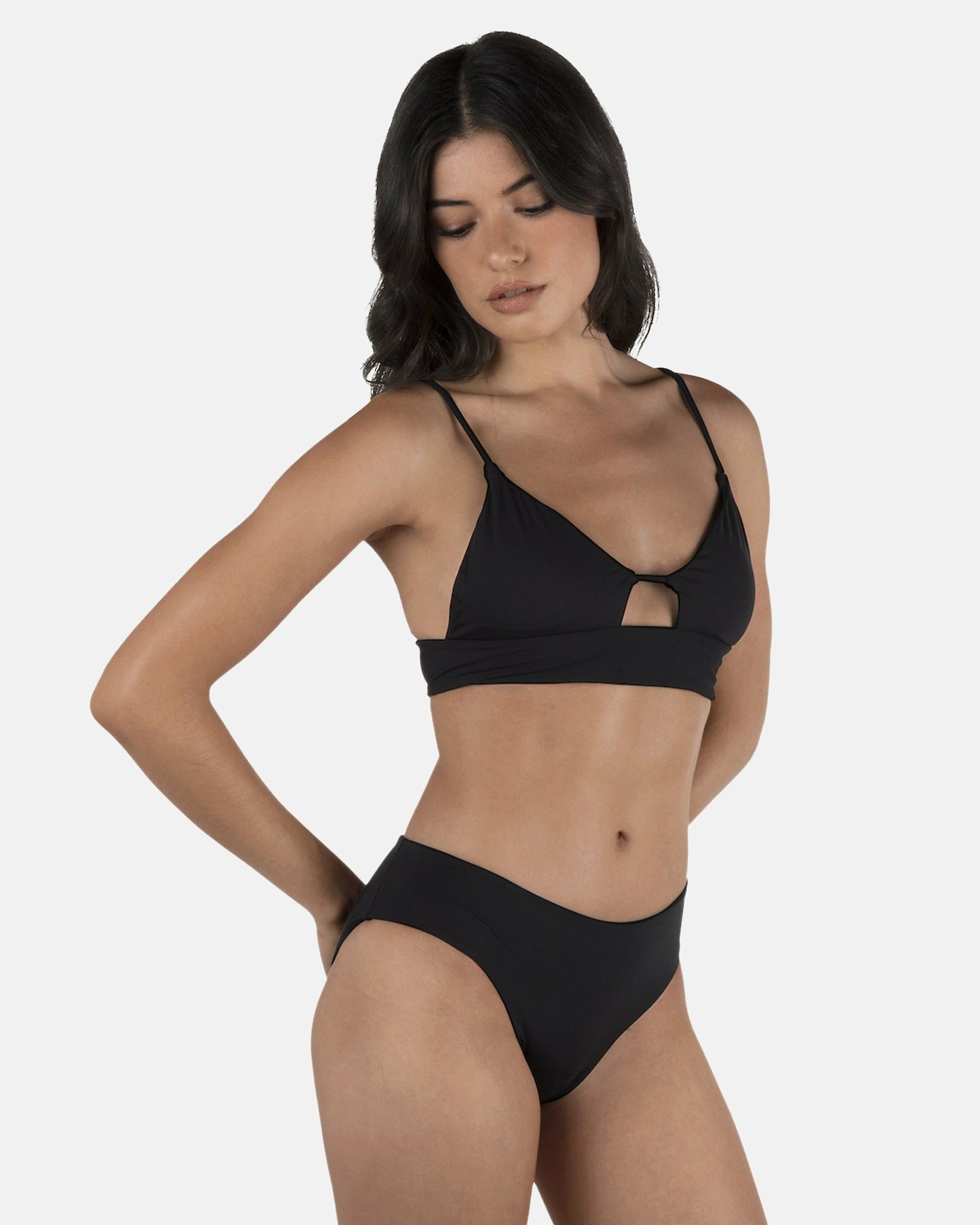 Solid Full Bikini Bottom
