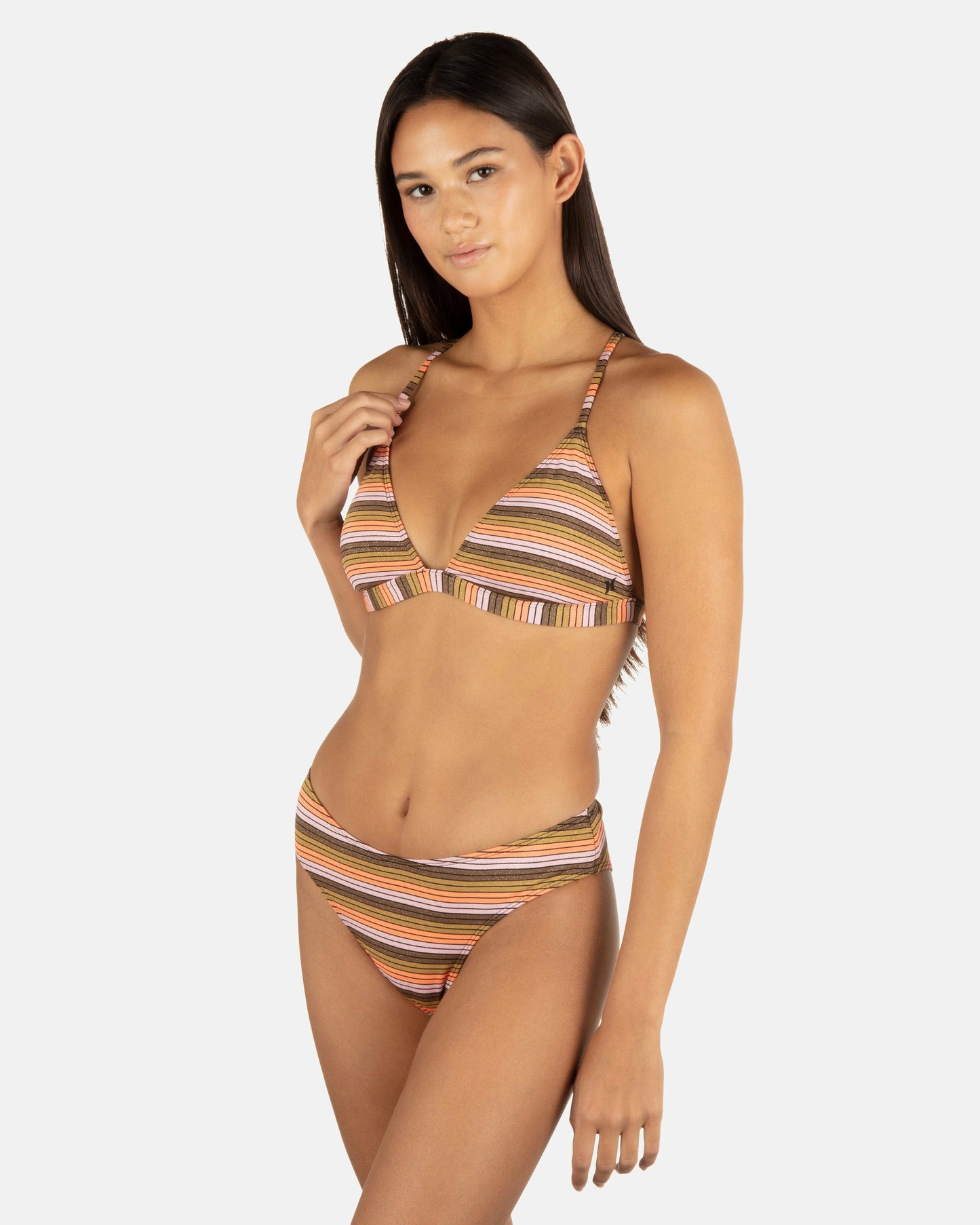 Sunset Shine Stripe Mid Rise Cheeky Bottom