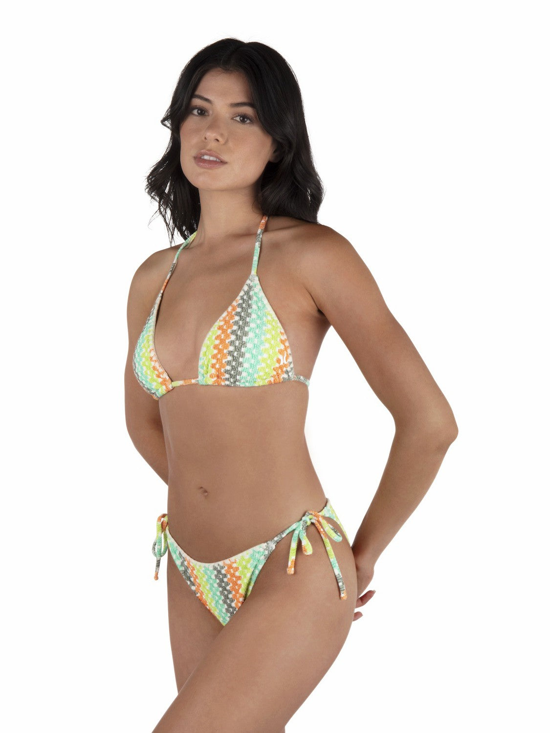 Stripe Crochet Scrunch Cheeky Bottom