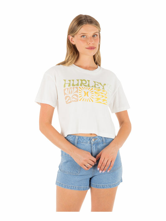 Surf Days Boxy Crop Tee
